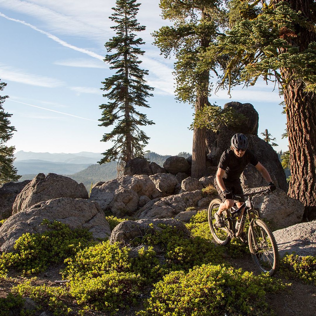 mountain bike in lake tahoe